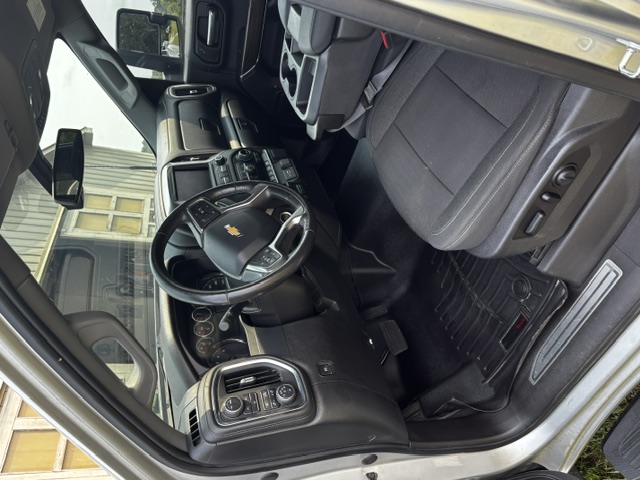 Truck interior after detailing — clean, restored cabin